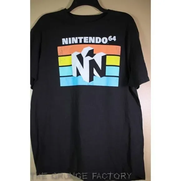 Nintendo 64 Graphic Black T-Shirt - Size XL - Picture 1 of 4